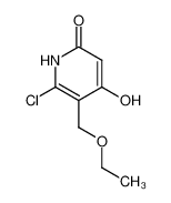 6-chloro-5-ethoxymethyl-4-hydroxy-1H-pyridin-2-one_19867-11-9