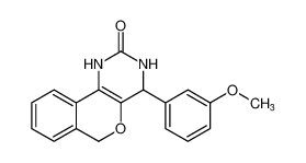 4-(3-methoxyphenyl)-4,6-dihydro-1H-isochromeno[4,3-d]pyrimidin-2(3H)-one_198693-29-7