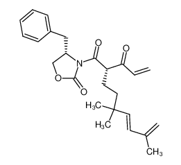 (S)-1-((S)-4-Benzyl-2-oxo-oxazolidin-3-yl)-2-((E)-3,3,6-trimethyl-hepta-4,6-dienyl)-pent-4-ene-1,3-dione_198699-84-2