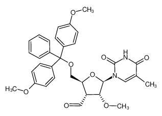 5'-O-(4,4'-dimethoxytrityl)-2'-O-methyl-3'-deoxy-3'-C-formyl-5-methyluridine_198703-60-5
