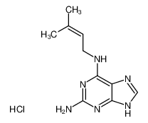 2-Amino-6-(3-methyl-2-butenylamino)-purinhydrochlorid_19871-64-8