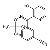 (E)-3-((tert-butoxyimino)(3-hydroxypyridin-2-yl)methyl)benzonitrile_198710-19-9