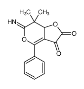 6-imino-7,7-dimethyl-4-phenyl-7,7a-dihydro-6H-furo[3,2-c]pyran-2,3-dione_198715-42-3