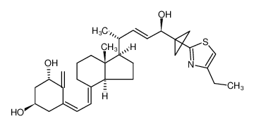 (5Z,7E,22E)-(1S,3R,24R)-25-(4-ethylthiazol-2-yl)-26,27-cyclo-9,10-secocholesta-5,7,10(19),22-tetraene-1,3,24-triol_198760-01-9