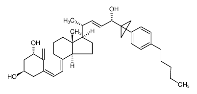 (5Z,7E,22E)-(1S,3R,24S)-25-(4-pentylphenyl)-26,27-cyclo-9,10-secocholesta-5,7,10(19),22-tetraene-1,3,24-triol_198761-64-7