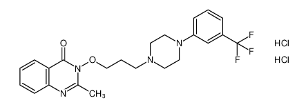 2-methyl-3-(3-(4-(3-(trifluoromethyl)phenyl)piperazin-1-yl)propoxy)quinazolin-4(3H)-one dihydrochloride_198772-86-0