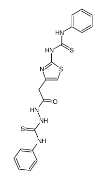 N-phenyl-2-(2-(2-(3-phenylthioureido)thiazol-4-yl)acetyl)hydrazine-1-carbothioamide_198773-00-1