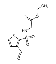 N-[(3-formyl-2-thienyl)sulfonyl]-glycine ethyl ester_198774-61-7