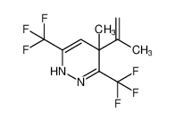 4-methyl-4-(prop-1-en-2-yl)-3,6-bis(trifluoromethyl)-1,4-dihydropyridazine_198779-35-0