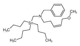 Z-N-benzyl-N-tributylstannylmethyl-5-amino-1-methoxypent-2-ene_198781-70-3