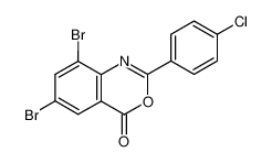 6,8-dibromo-2-(4-chlorophenyl)-4H-benzo[d][1,3]oxazin-4-one_198819-49-7