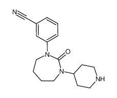 3-(2-Oxo-3-piperidin-4-yl-[1,3]diazepan-1-yl)-benzonitrile_198823-33-5