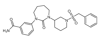 3-(3-(1-(benzylsulfonyl)piperidin-3-yl)-2-oxo-1,3-diazepan-1-yl)benzamide_198824-09-8