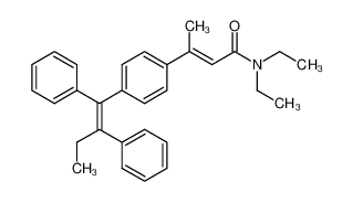 (E)-3-[4-(1,2-Diphenyl-but-1-enyl)-phenyl]-but-2-enoic acid diethylamide_198882-81-4