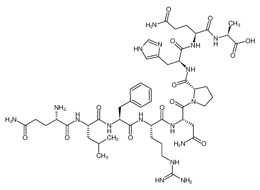 L-Alanine,L-glutaminyl-L-leucyl-L-phenylalanyl-L-arginyl-L-asparaginyl-L-prolyl-L-histidyl-L-glutaminyl-_198887-89-7