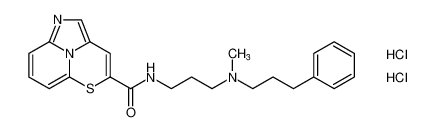 N-(3-(methyl(3-phenylpropyl)amino)propyl)-5-thia-1,2a1-diazaacenaphthylene-4-carboxamide dihydrochloride_198891-50-8