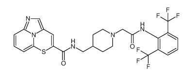 N-((1-(2-((2,6-bis(trifluoromethyl)phenyl)amino)-2-oxoethyl)piperidin-4-yl)methyl)-5-thia-1,2a1-diazaacenaphthylene-4-carboxamide_198894-64-3