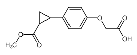 [4-(2-methoxycarbonylcyclopropyl)phenoxy]acetic acid_198897-21-1