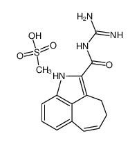 N-(aminoiminomethyl)-3,4-dihydro-1H-cyclohepta[cd]indole-2-carboxamide methanesulfonate_198901-08-5