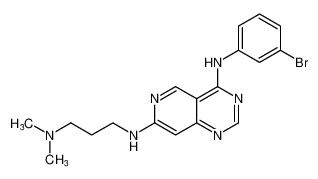 N4-(3-bromophenyl)-N7-(3-(dimethylamino)propyl)pyrido[4,3-d]pyrimidine-4,7-diamine_198956-92-2