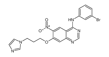 7-(3-(1H-imidazol-1-yl)propoxy)-N-(3-bromophenyl)-6-nitroquinazolin-4-amine_198961-85-2