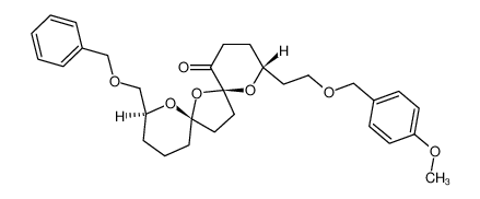 (2R,6S,8S,10S)-10-Benzyloxymethyl-2-[2-(4-methoxy-benzyloxy)-ethyl]-1,7,9-trioxa-dispiro[5.1.5.2]pentadecan-5-one_198963-15-4