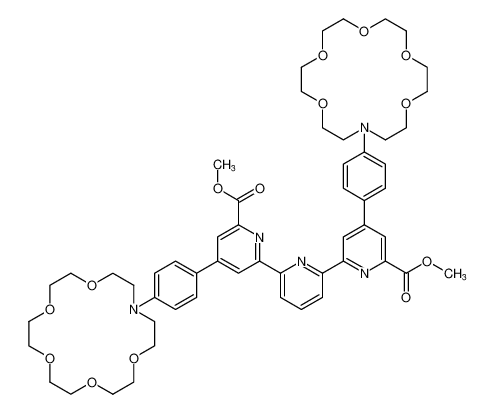 [2,2':6',2'-Terpyridine]-6,6'-dicarboxylic acid,4,4'-bis[4-(1,4,7,10,13-pentaoxa-16-azacyclooctadec-16-yl)phenyl]-,dimethyl ester_198969-31-2