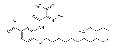 4-(hexadecyloxy)-3-(2-(hydroxyimino)-3-oxobutanamido)benzoic acid_198971-62-9