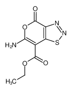 6-Amino-4-oxo-4H-5-oxa-1-thia-2,3-diaza-indene-7-carboxylic acid ethyl ester_198975-17-6