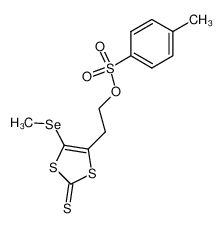 Toluene-4-sulfonic acid 2-(5-methylselanyl-2-thioxo-[1,3]dithiol-4-yl)-ethyl ester_198982-25-1