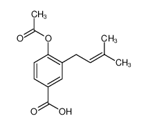 4-acetyloxy-3-(3-methylbut-2-enyl)benzoic acid_1990-85-8