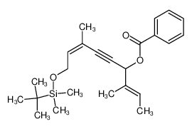 (4Z)-6-[(tert-butyldimethylsilyl)oxy]-4-methyl-1-[(E)-1-methylprop-1-en-1-yl]hex-4-en-2-yn-1-yl benzoate_199008-03-2