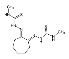 2,2'-(cycloheptane-1,2-diylidene)bis(N-methylhydrazine-1-carbothioamide)_19901-09-8