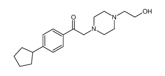 1-(4-cyclopentyl-phenyl)-2-[4-(2-hydroxy-ethyl)-piperazin-1-yl]-ethanone_19909-07-0