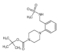 1-tert-butoxycarbonyl-4-[2-(((methylsulfonyl)amino)methyl)phenyl]piperazine_199105-20-9