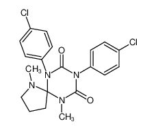 6,8-bis-(4-chloro-phenyl)-1,10-dimethyl-1,6,8,10-tetraaza-spiro[4.5]decane-7,9-dione_19911-50-3