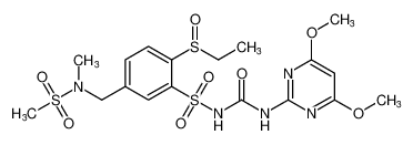 N-((4,6-dimethoxypyrimidin-2-yl)carbamoyl)-2-(ethylsulfinyl)-5-((N-methylmethylsulfonamido)methyl)benzenesulfonamide_199113-42-3