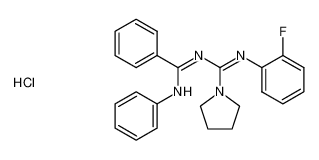 (E)-N'-(2-fluorophenyl)-N-((Z)-phenyl(phenylamino)methylene)pyrrolidine-1-carboximidamide hydrochloride_199120-21-3