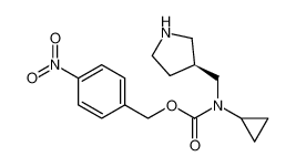 (3S)-3-[N-cyclopropyl-N-(4-nitrobenzyloxycarbonyl)aminomethyl]pyrrolidine_199174-66-8