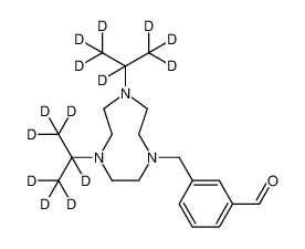 3-((4,7-bis(propan-2-yl-d7)-1,4,7-triazonan-1-yl)methyl)benzaldehyde_199183-02-3