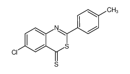 6-chloro-2-p-tolyl-benzo[d][1,3]thiazine-4-thione_19921-18-7