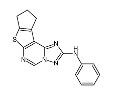 N-phenyl-9,10-dihydro-8H-cyclopenta[4,5]thieno[3,2-e][1,2,4]triazolo[1,5-c]pyrimidin-2-amine_199278-07-4