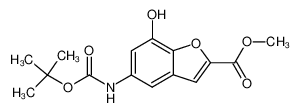 5-tert-Butoxycarbonylamino-7-hydroxy-benzofuran-2-carboxylic acid methyl ester_199280-10-9