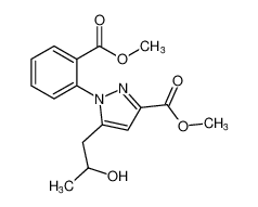 methyl 5-(2-hydroxypropyl)-1-(2-(methoxycarbonyl)phenyl)-1H-pyrazole-3-carboxylate_199281-51-1