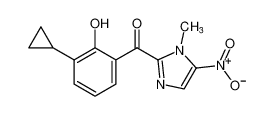 (3-cyclopropyl-2-hydroxyphenyl)(1-methyl-5-nitro-1H-imidazol-2-yl)methanone_199296-71-4