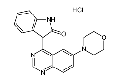 4-(oxindol-3-yl)-6-morpholinoquinazoline hydrochloride_199328-71-7