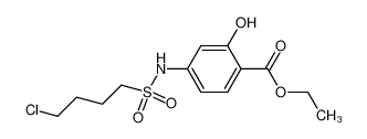 4-(4-chloro-butane-1-sulfonylamino)-2-hydroxy-benzoic acid ethyl ester_19937-12-3
