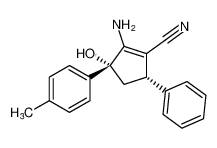 rel-(3R,5S)-2-amino-3-hydroxy-5-phenyl-3-(p-tolyl)cyclopent-1-ene-1-carbonitrile_199390-89-1