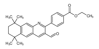 ethyl 4-(3-formyl-6,6,9,9-tetramethyl-6,7,8,9-tetrahydrobenzo[g]quinolin-2-yl)benzoate_199392-16-0