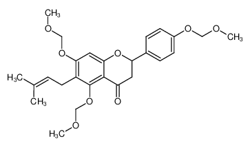 4',5,7-tri(methoxymethoxy)-6-(3,3-dimethyl)allylflavanone_199393-59-4